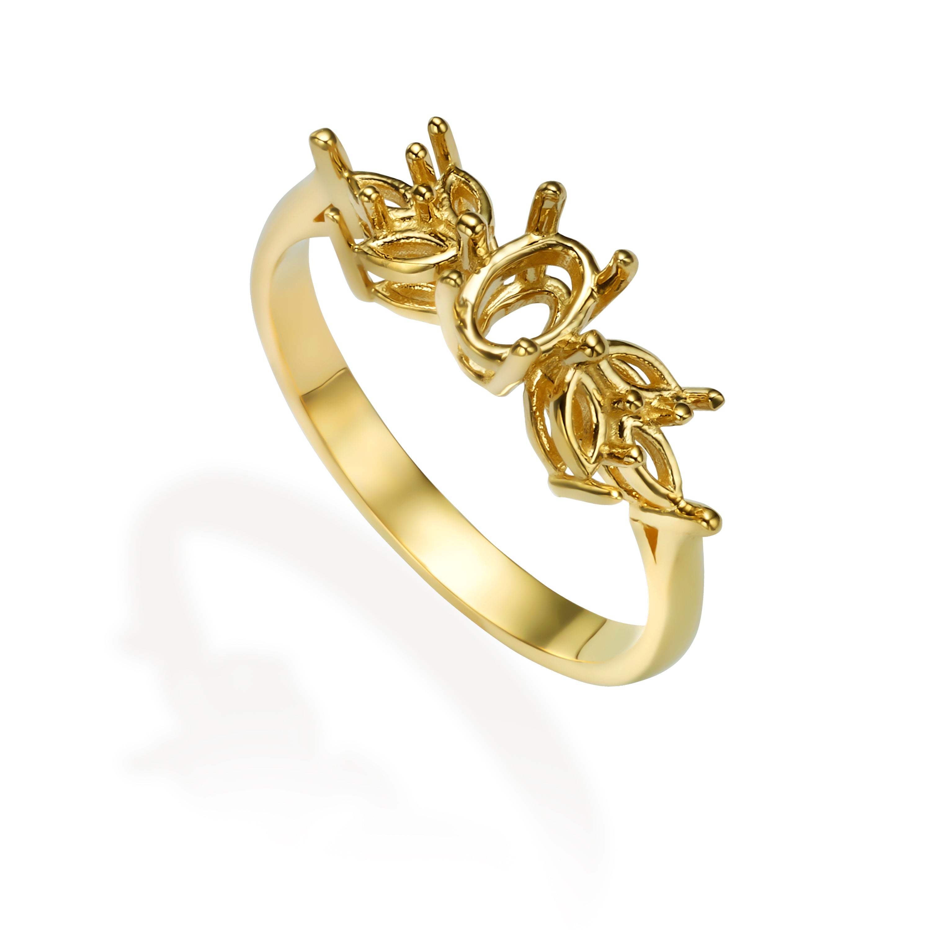 טבעת לשיבוץ אובאל ומרקיזות