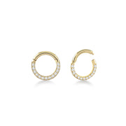 פירסינג חישוק עם זירקונים